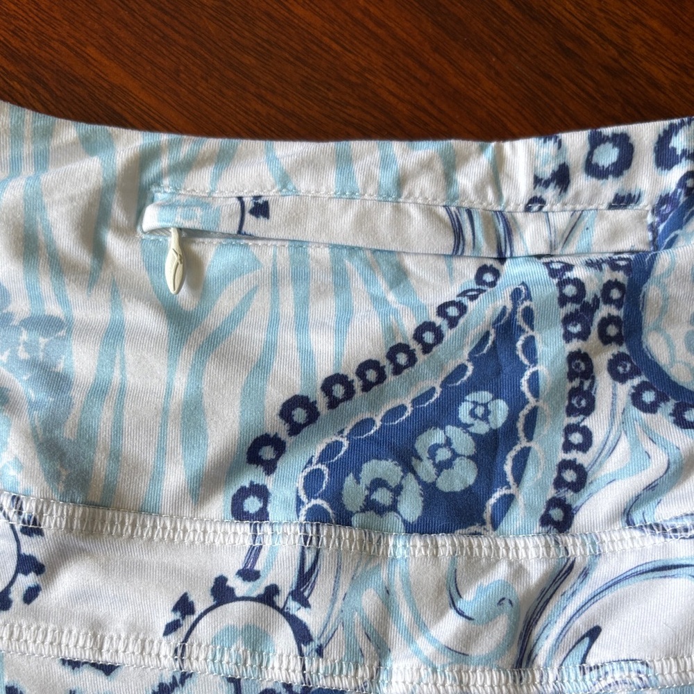 X by Gottex Skort Light Blue Paisley A-Line Women's Skirt - Picture 4 of 4